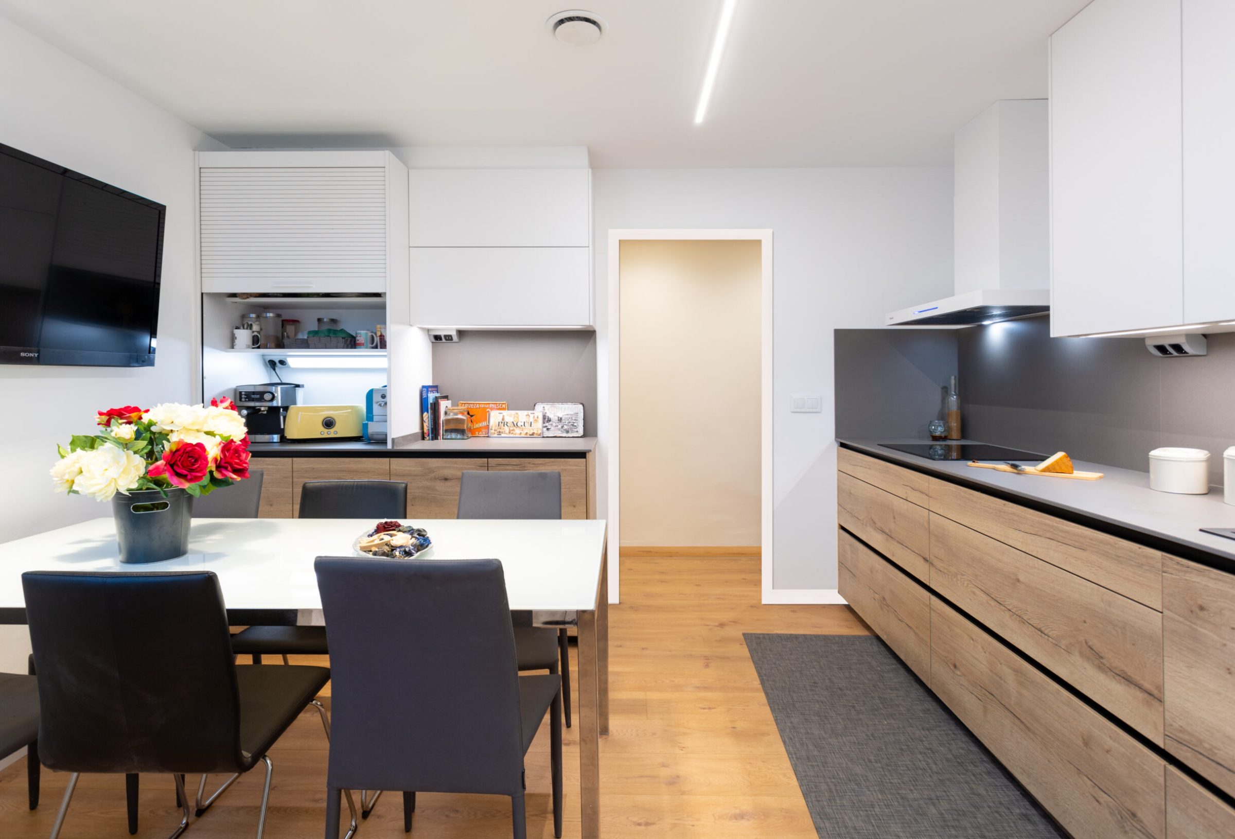 Cocina blanco Innsbruck y roble